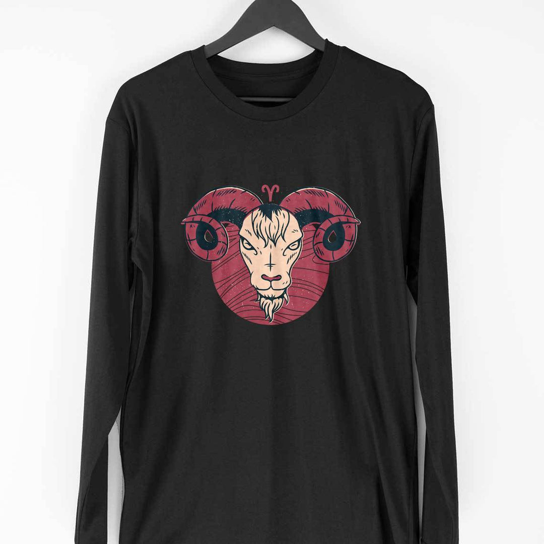 Aries Zodiac Full Sleeve T-Shirt