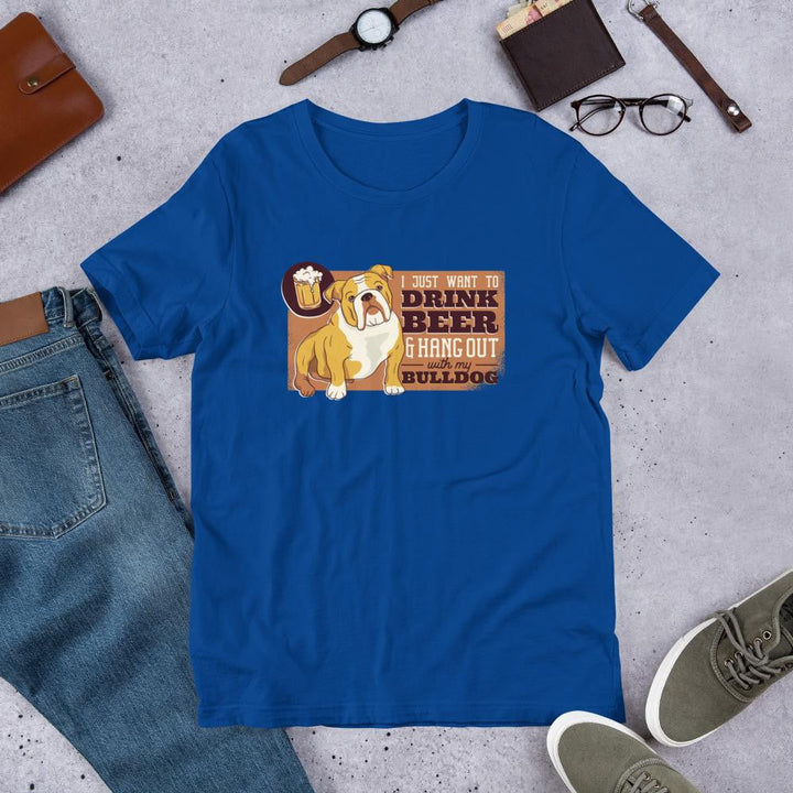 Beer & Bulldog Half Sleeve T-Shirt