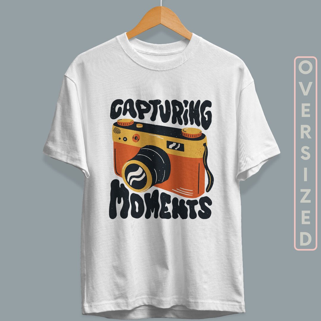 Capturing Moments Unisex Oversized T-Shirt