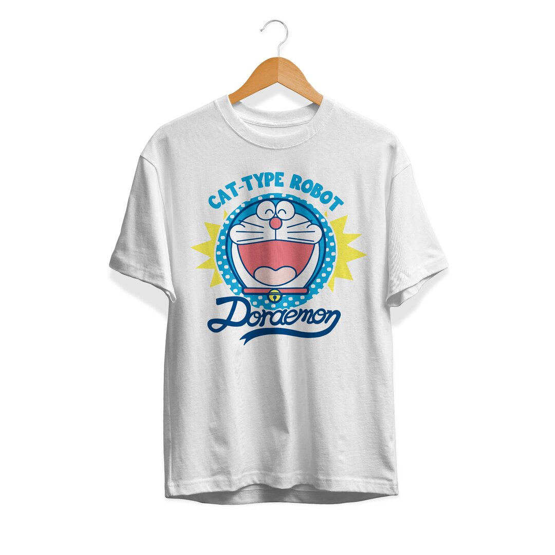 Cat Type Robot Unisex Half Sleeve T-Shirt #Doraemon