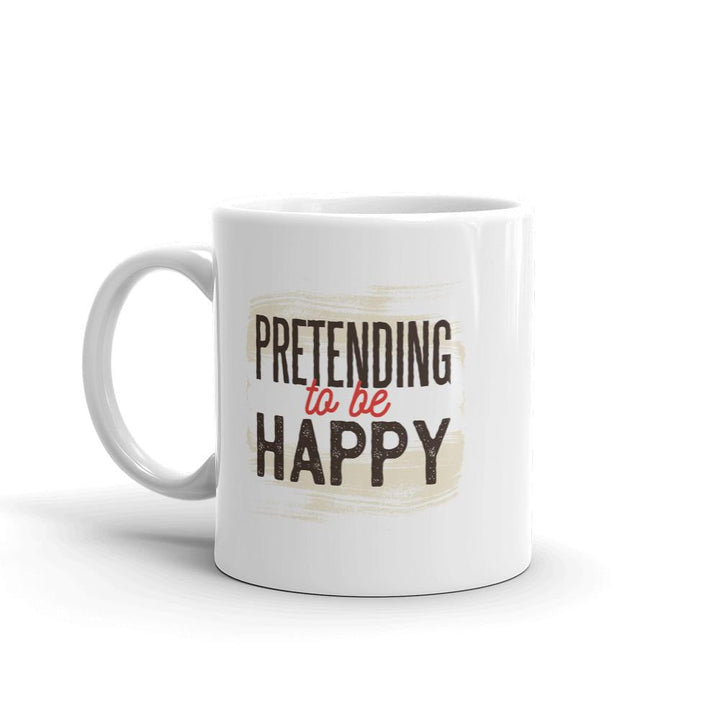 Pretending Happy Coffee Mug