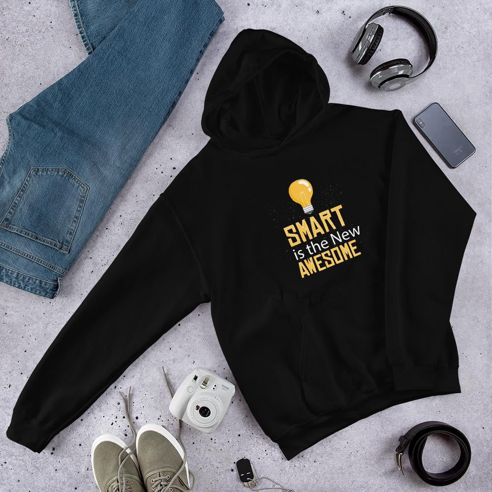 Smart Is Awesome Unisex Hooded Sweatshirt