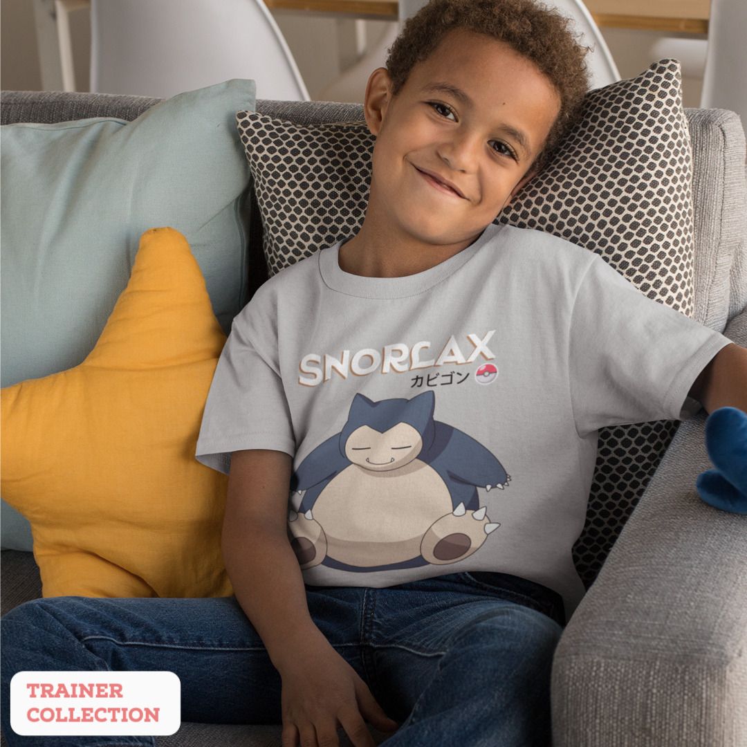 Snorlax Kid's T-Shirt #Pokémon #TrainerCollection
