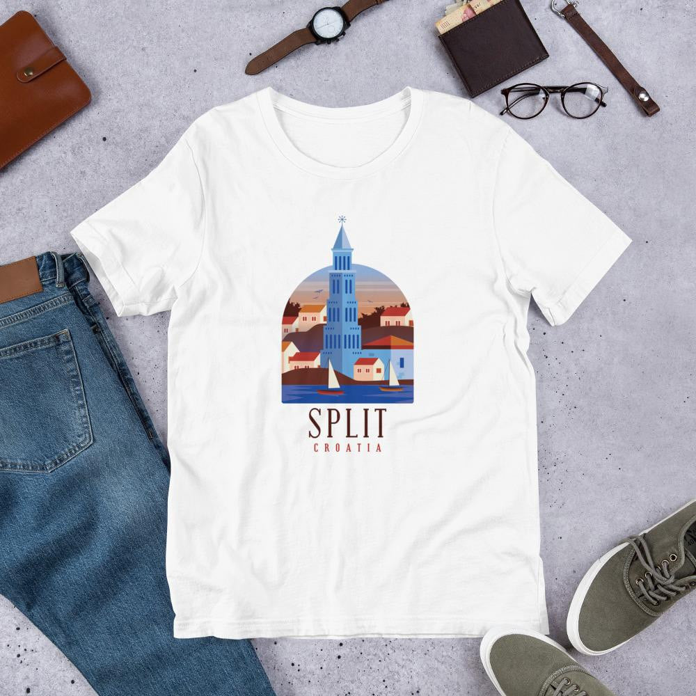 Split Croatia Half Sleeve T-Shirt