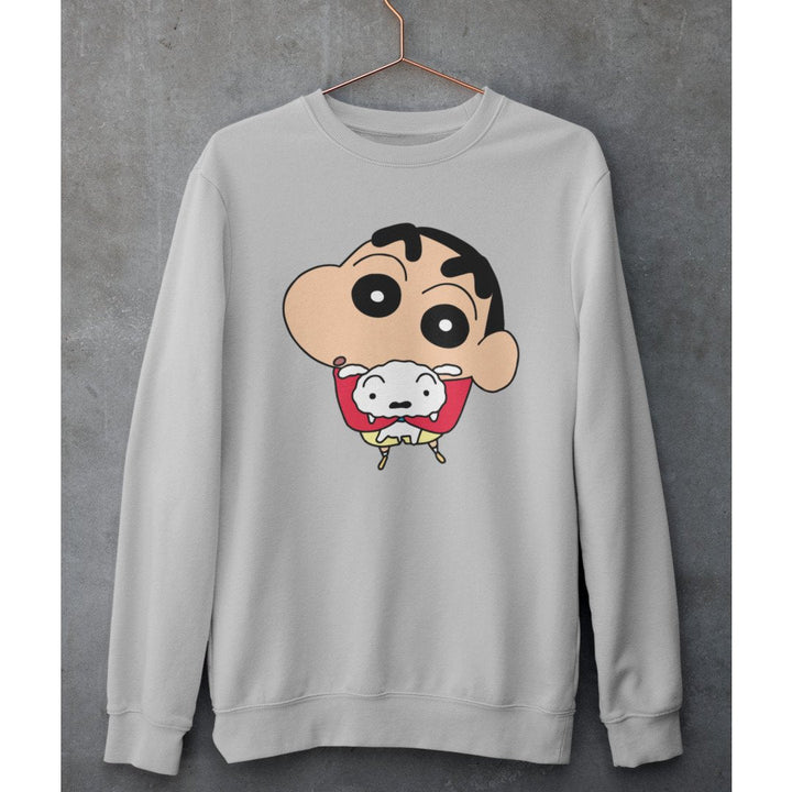 Shinchan With Shiro Unisex Sweatshirt #Shinchan