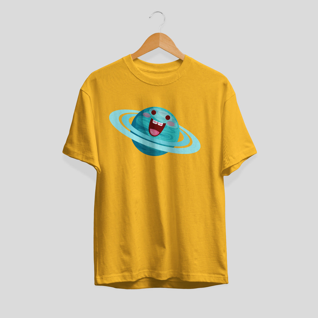Uranus Cartoon Half-Sleeve T-Shirt
