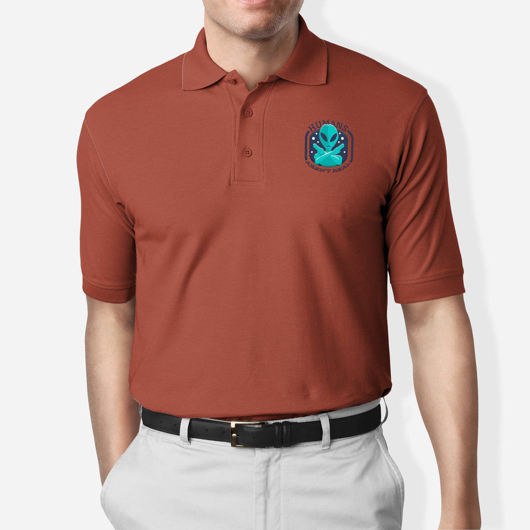 Humans Aren't Real Polo T-Shirt