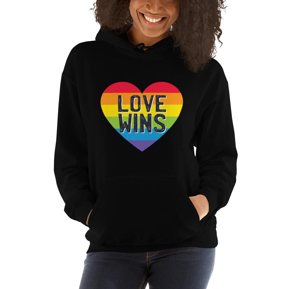 Love Wins Unisex Hooded Sweatshirt