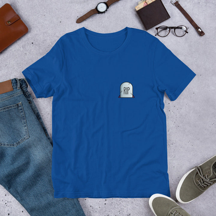 RIP Heart Half-Sleeve Unisex T-Shirt #Pocket-design