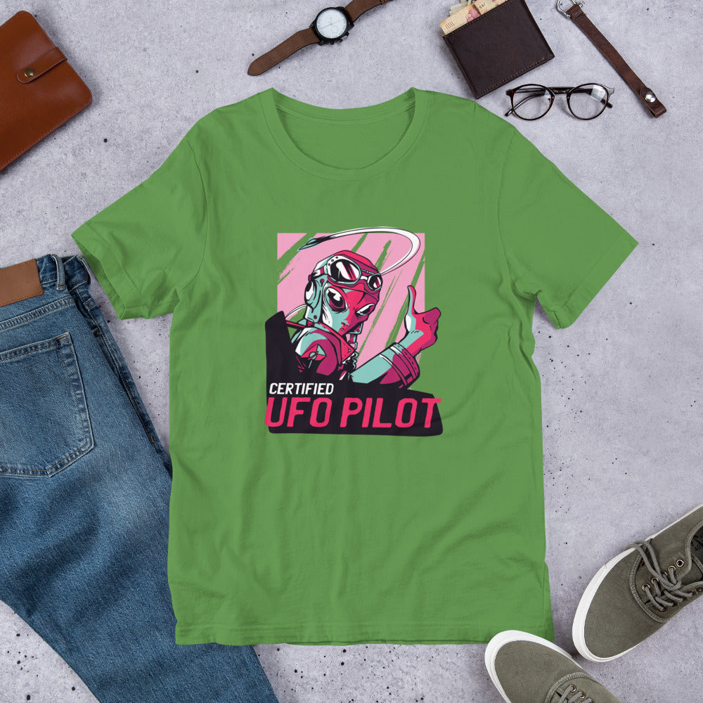 Certified UFO Pilot Half-Sleeve T-Shirt