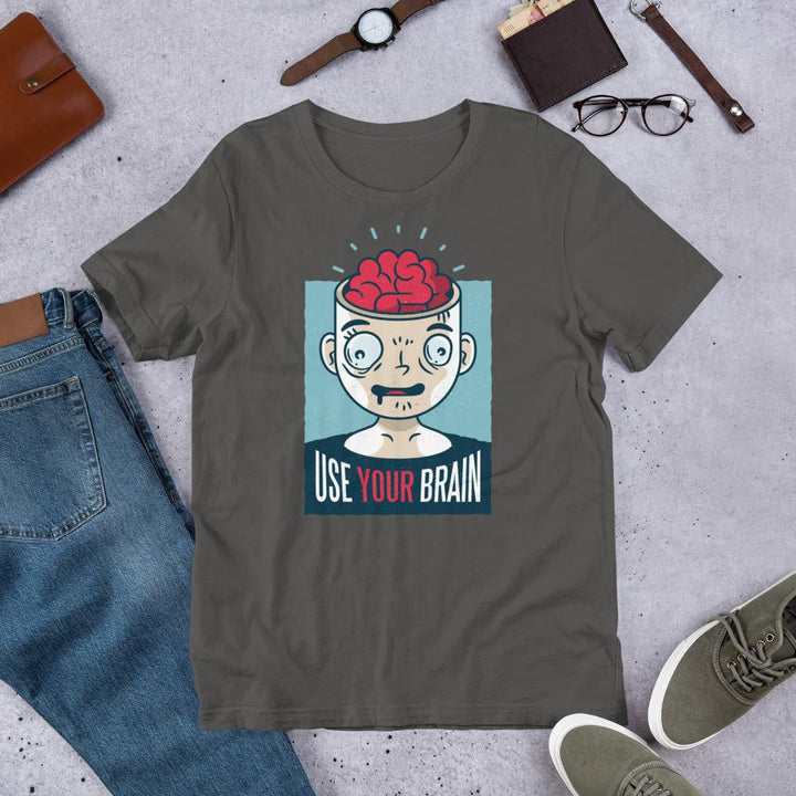 Use Your Brain Half Sleeve T-Shirt
