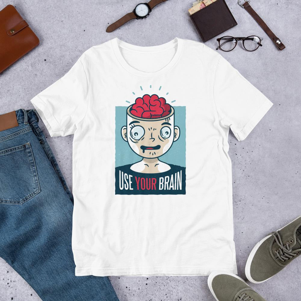 Use Your Brain Half Sleeve T-Shirt